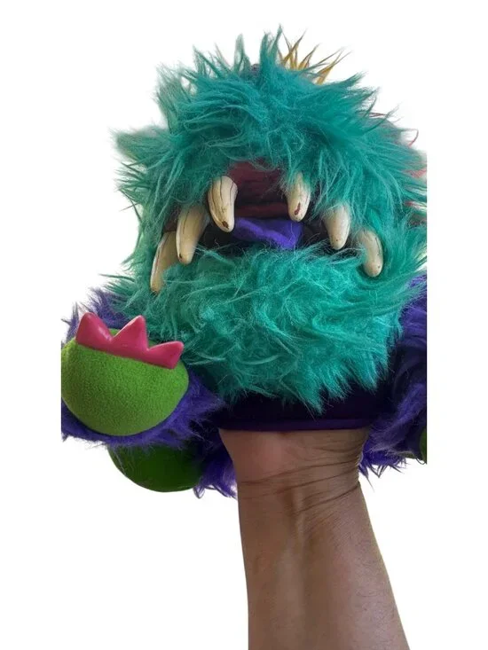 Vintage 1986 My Pet Monster, Rark, Hand Puppet Stuffed Animal Without Handcuffs - Picture 11 of 13